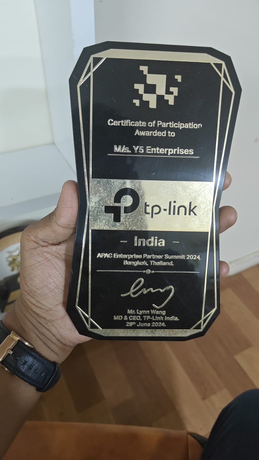 TP-Link authorisation certificate